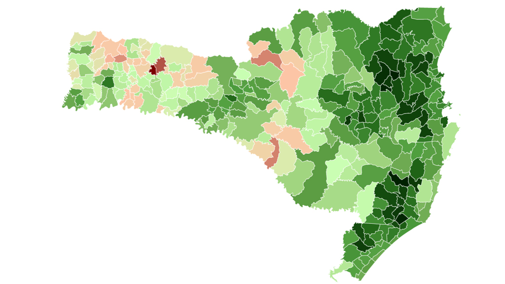 resultado segundo turno presidente lula bolsonaro governador cidade eleições Santa Catarina jornalismo de dados Cristian Edel Weiss jornalista de dados multimídia na Alemanha NSCTV